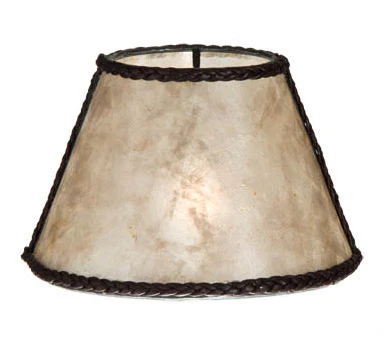 Parchment Color Mica Chandelier Shade Mini Empire, 3"(T) x 6"(B) x 4.25"(H) (00760N)