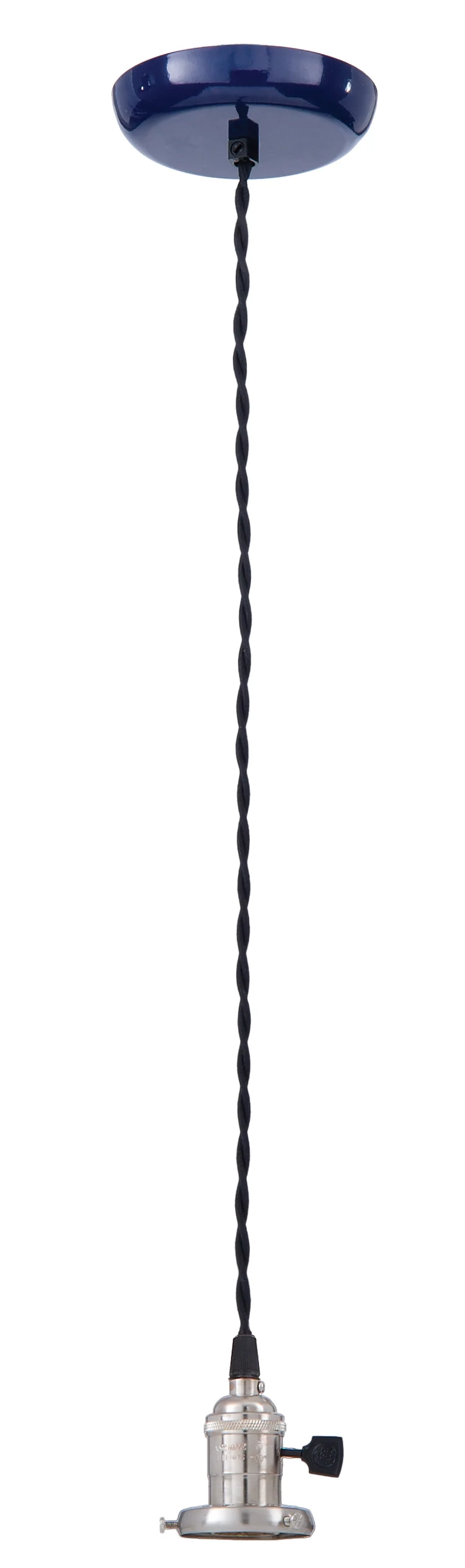 Pendant with Deep Blue Enamel Canopy (69141BL)