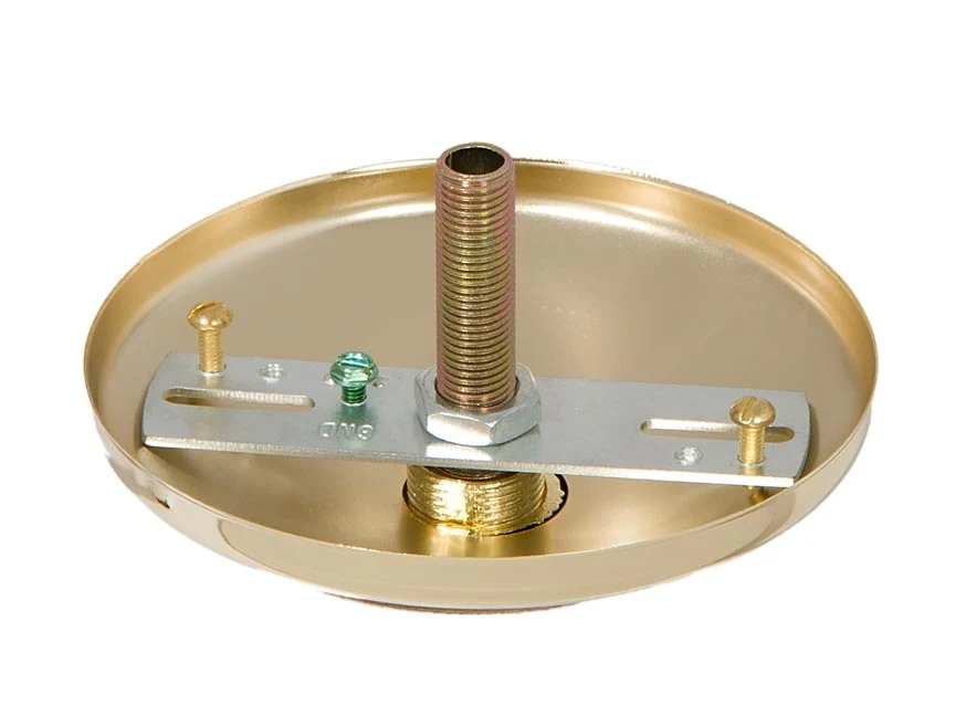 Brass Plated Modern Ceiling Canopy & Canopy Kit (11787) - Image 4