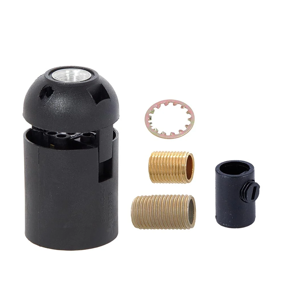 Polished Copper Finish Die Cast Aluminum E-26 Socket Cover with E-26 Socket and Mounting Hardware (48731C) - Image 2
