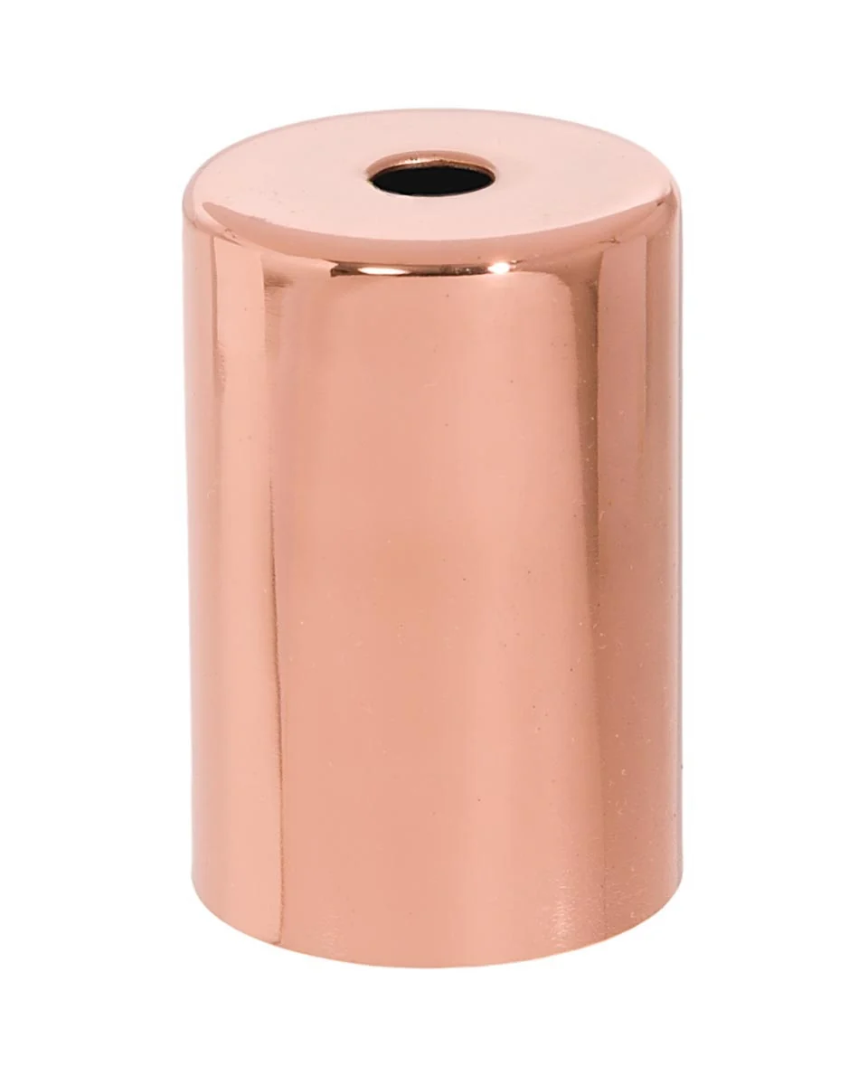 Polished Copper Finish Steel E-26 Lamp Socket Cup with COMPLETE with Socket and Mounting Hardware (48732C) - Image 2