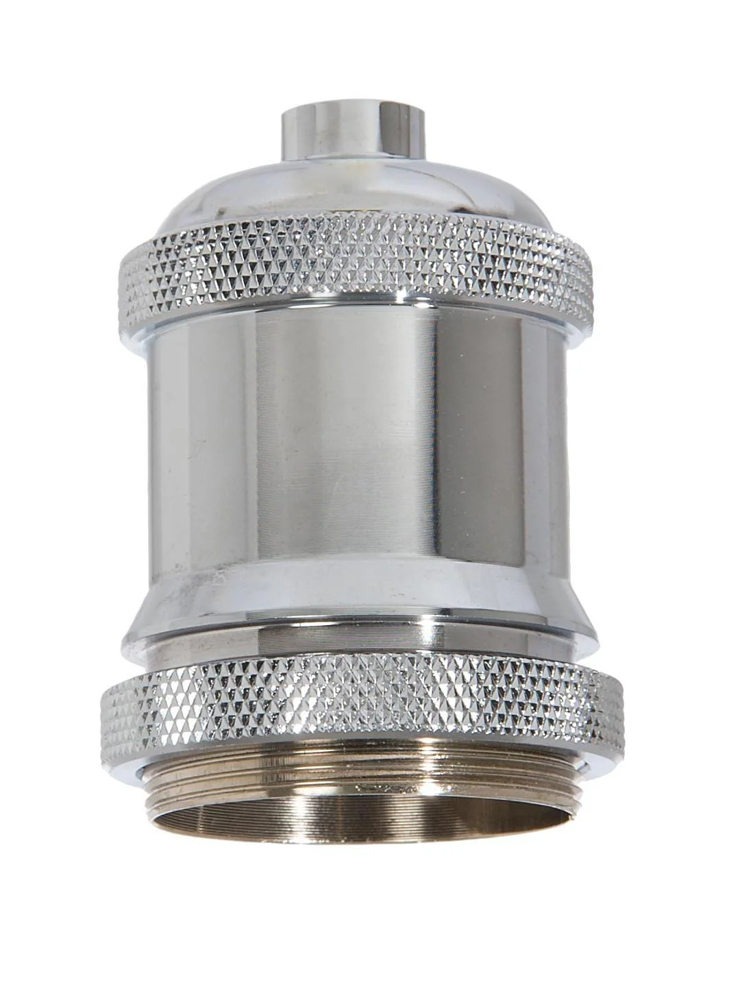 Polished Nickel Finish Die Cast Aluminum E-26 Socket Cover with E-26 Socket and Mounting Hardware (48731N)