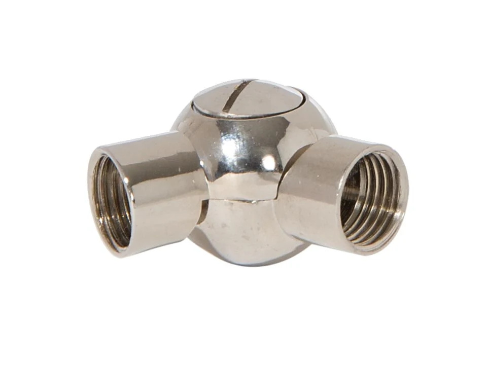 Polished Nickel Finish Die Cast Swivel, 41mm Long, 1/4F (20540N)