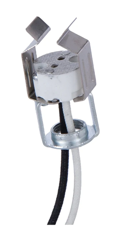 Porcelain Bi-Pin Halogen Socket With MR-16 Clip (47618)
