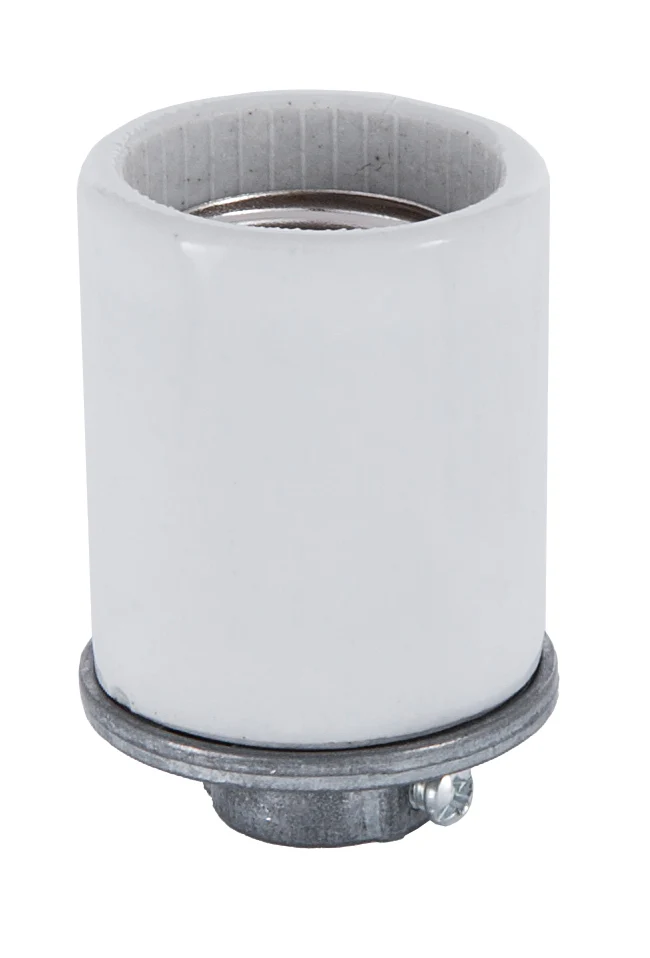 Leviton Brand Porcelain Keyless Medium Base Socket With 1/4 IP Cap (48126)
