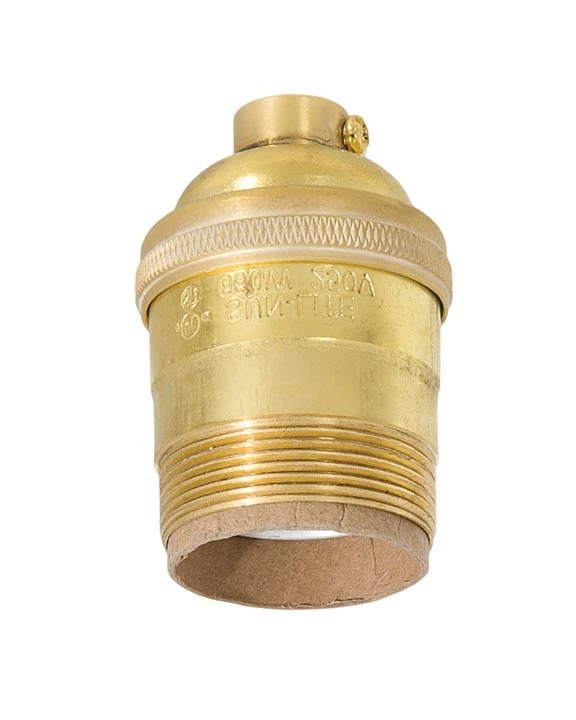 Premium Unfinished Heavy Turned Brass Keyless Short Socket, UNO Thread (48260U)