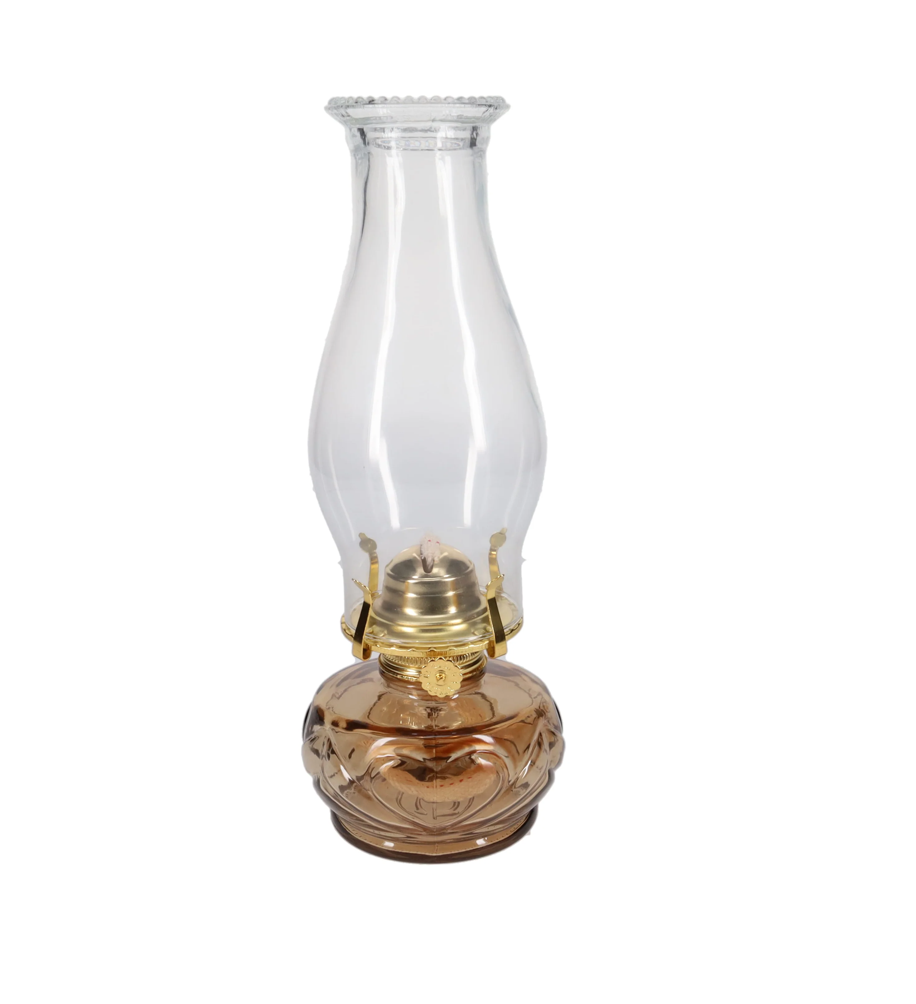 Amber United Hearts Finger Lamp with Brass Plated Hardware (67470AB) - Image 3