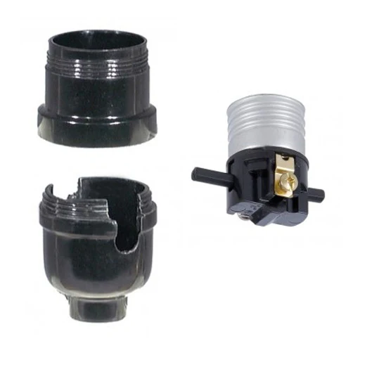 Push-Thru Phenolic Socket, Medium Base, with UNO Threads (47677) - Image 2