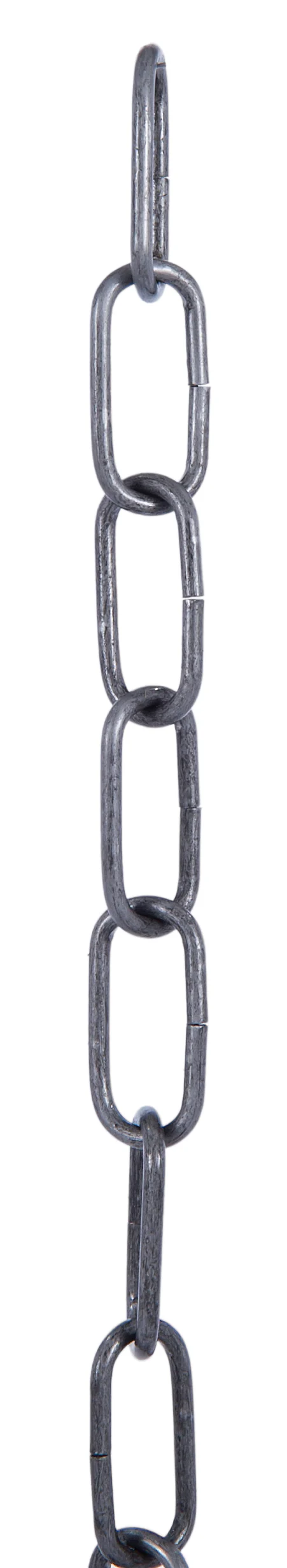Unfinished Steel 10 Gauge Straight Sided Oval Chain (13003S)