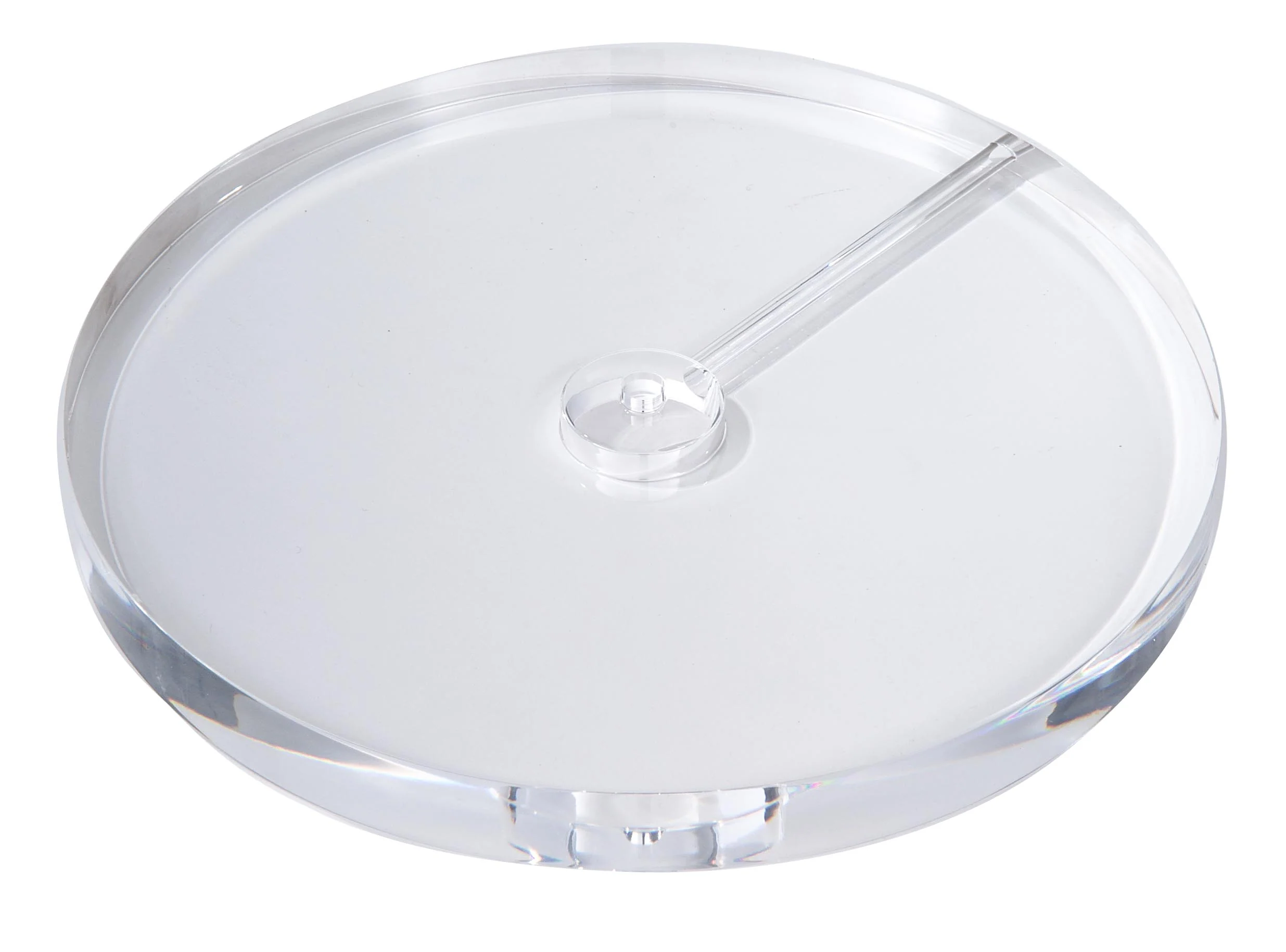Round Acrylic Lamp Bases w/Wire Way - CHOICE of 3 Sizes (10220)