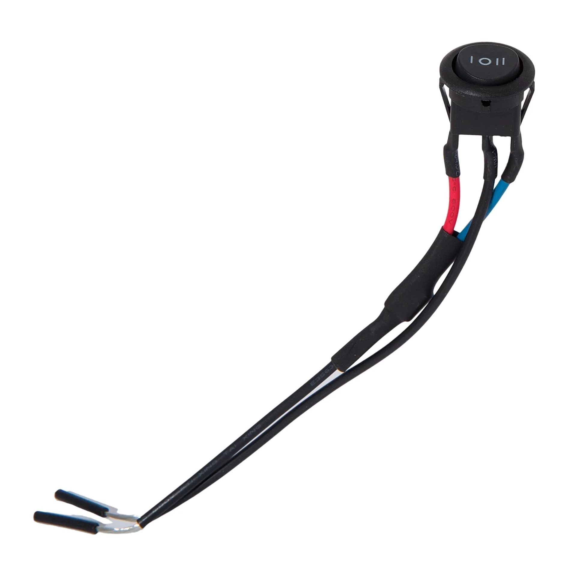 Round Black High/Off/Low Snap-In Rocker Switch (40415)