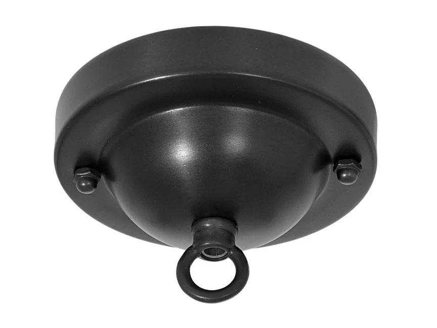 Deep Dome Shape Satin Black Canopy & hardware kit with matching finish (11716BK)