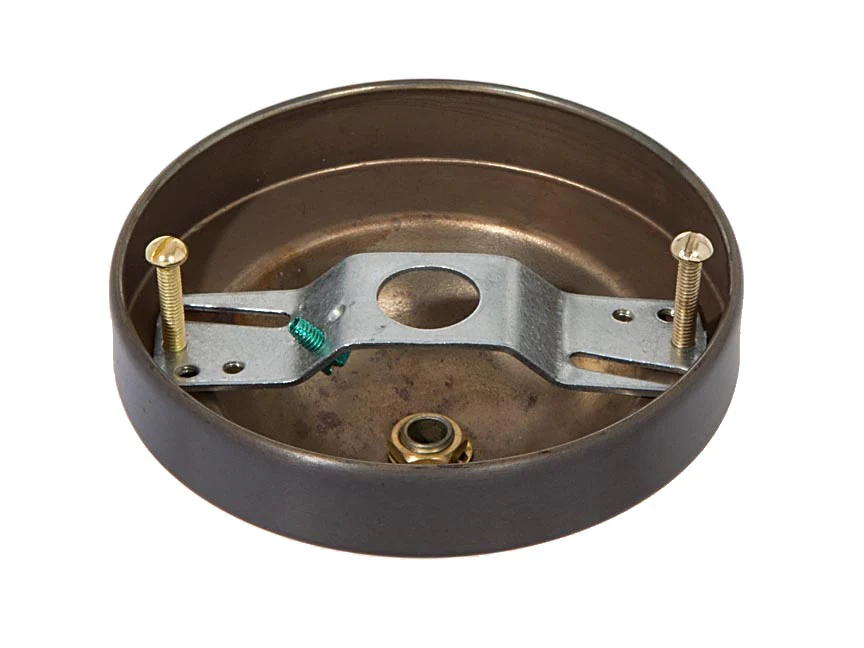 Deep Dome Shape Satin Black Canopy & hardware kit with matching finish (11716BK) - Image 3