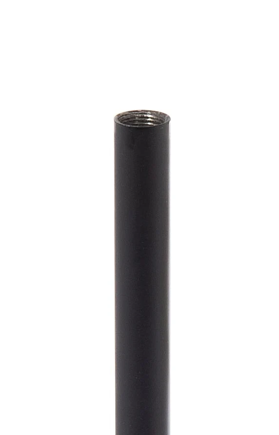 Satin Black Finish Female Threaded Steel Pipe, 1/8F, Choice of Length (22216BK)