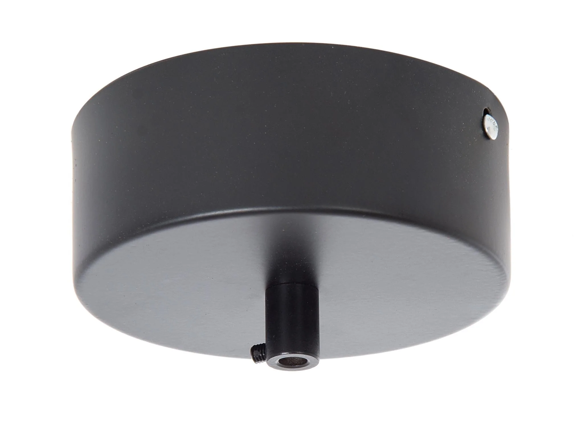 Satin Black Finish Pendant Canopy Kit To Mount LED Driver 5-1/2" wide by 2" tall (11742BK)