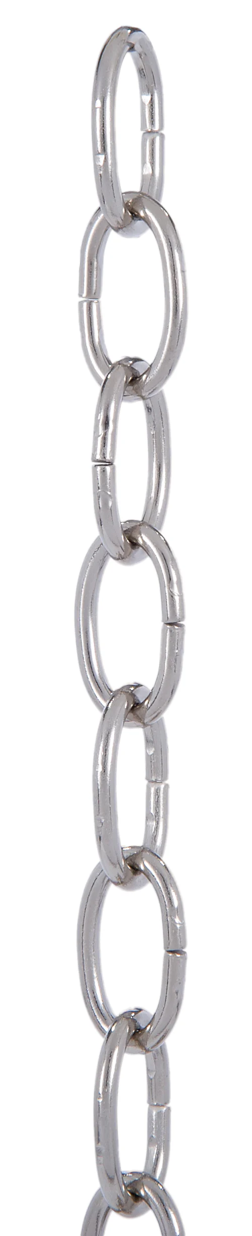 Satin Nickel Finish, 5 Gauge Oval Steel Lamp Chain (12990SN) - Image 2