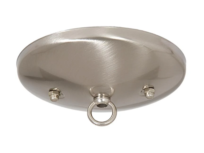 5" Satin Nickel Finish, Modern Shallow Design Fixture Canopy Kit (11778SN)