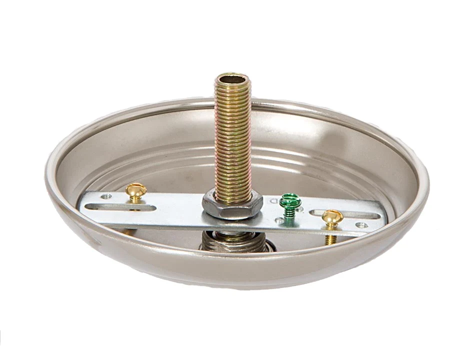 5 1/4" Diameter Satin Nickel Screw Collar Ribbed Canopy and Canopy Kit (11788SN) - Image 4