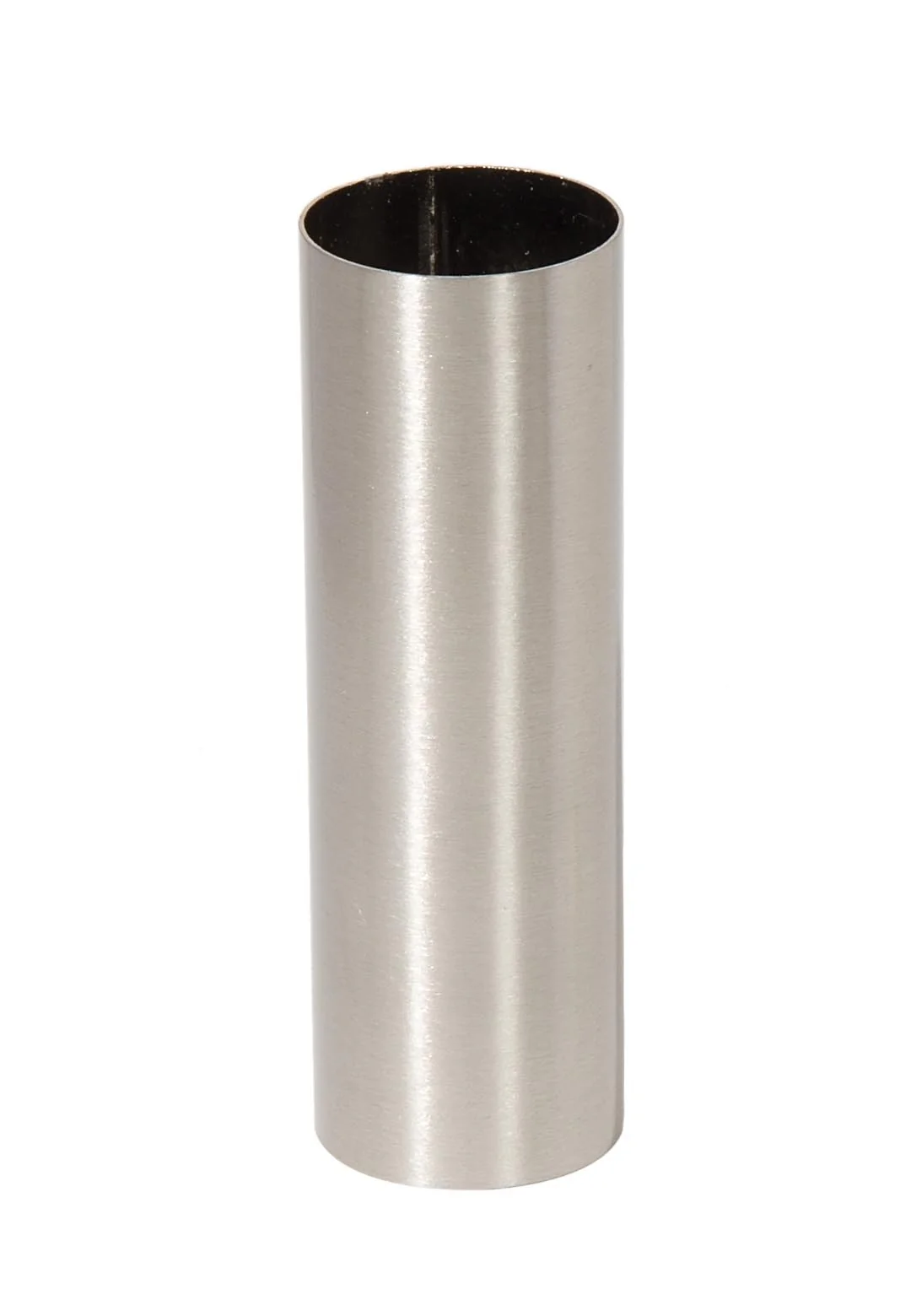 Seamless Satin Nickel Steel Medium Sized Candle Cover, Choice of Size (19862SN)