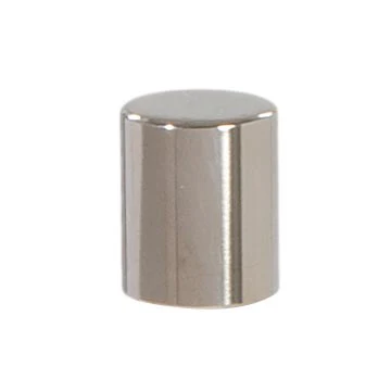 Short Drum Style Brass Lamp Finial Polished Nickel Finish 5/8" ht. (10369N)