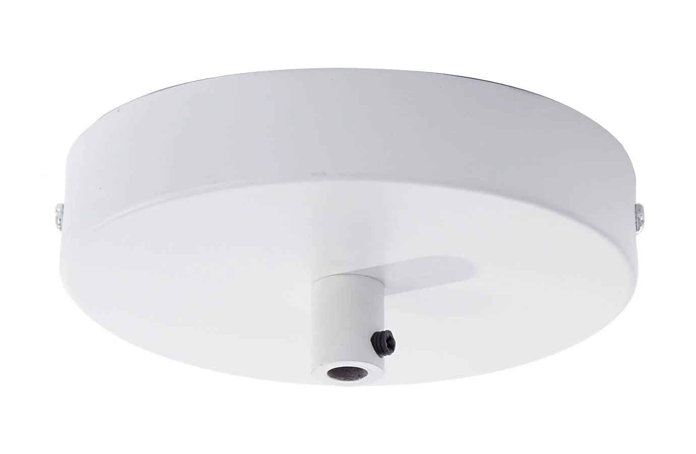 Single Port Lighting Fixture Canopy Kit w/White Finish, 5" dia. (11718W)