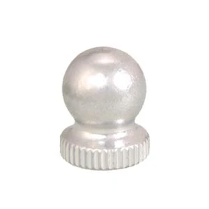 Small, Nickel Plated Knob Finial, 1/4-27F (10958N)