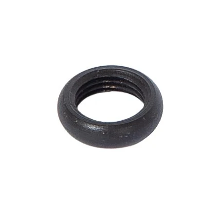 Smooth Beaded Round Locknut, 9/16" Outside Diameter, 4.12mm Thick, 1/8F, Satin Black (20721BK)