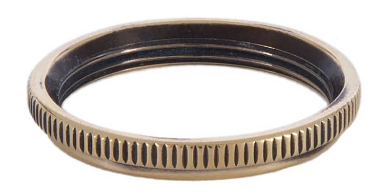 Solid Brass UNO Ring Medium Sunlite Sockets, 1-5/8" O.D., Polished & Lacq. (40295)