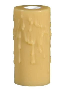 Gold Special Super Wide PolyBeesWax Candle Choice of 4" or 6" Tall, CANDELABRA Size (7/8" I.D.) (19830G)