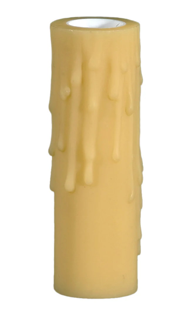 4" Tall Extra Wide Gold Polybeeswax Candle Cover, CANDELABRA Size (19820G)
