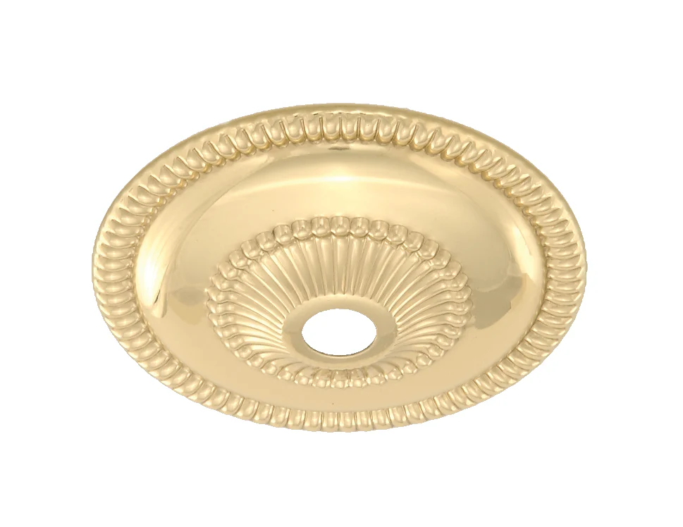 Stamped Brass Bobesche, 2 3/4" dia. (11632U)