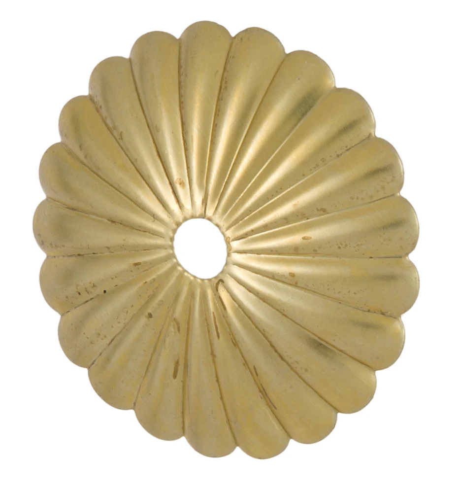 Stamped Brass Rosette Bobesche (11522U)