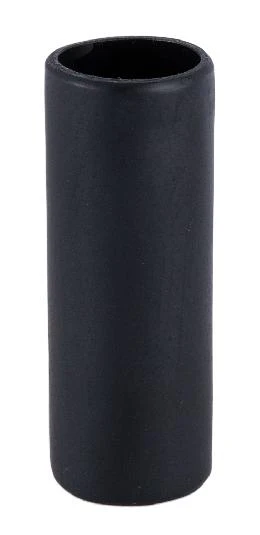 Medium Size Matte Black Polyresin Candle Cover, Choice of 4" or 6" Sizes (19912N)