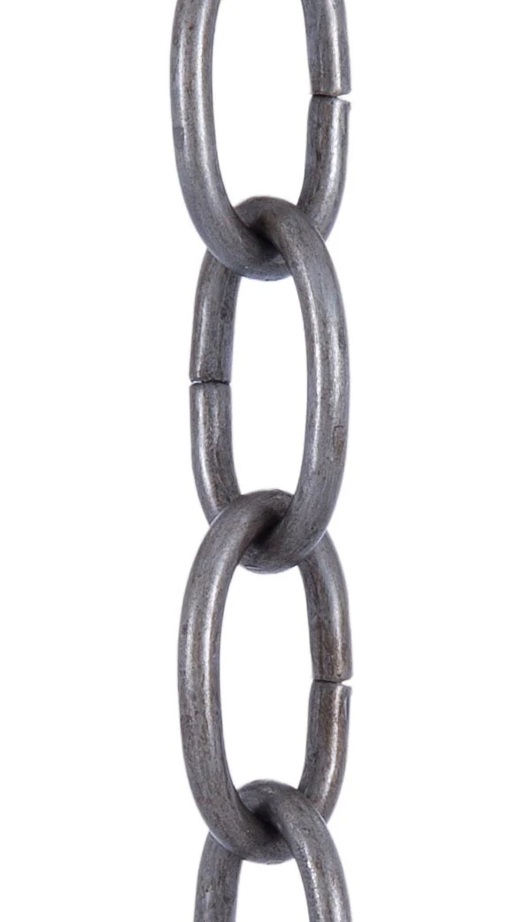 Unfinished Steel, 5 Gauge Oval Chain (12990S)