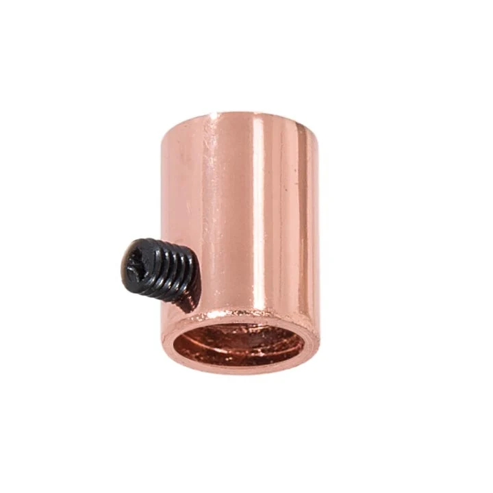 Steel Polished Copper Strain Relief Bushing with Nylon Set Screw, 1/4F Tap (26943C)