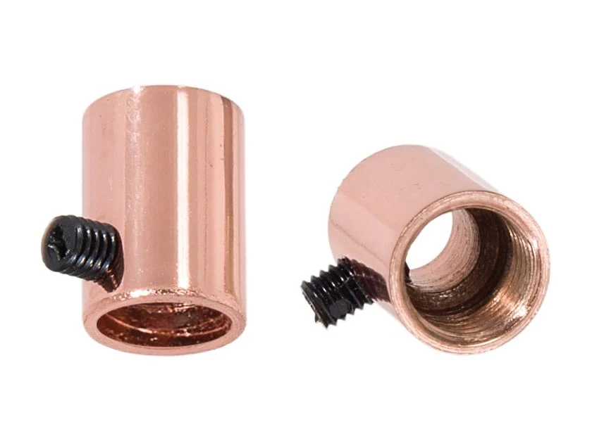 Steel Polished Copper Strain Relief Bushing with Nylon Set Screw, 1/4F Tap (26943C) - Image 2