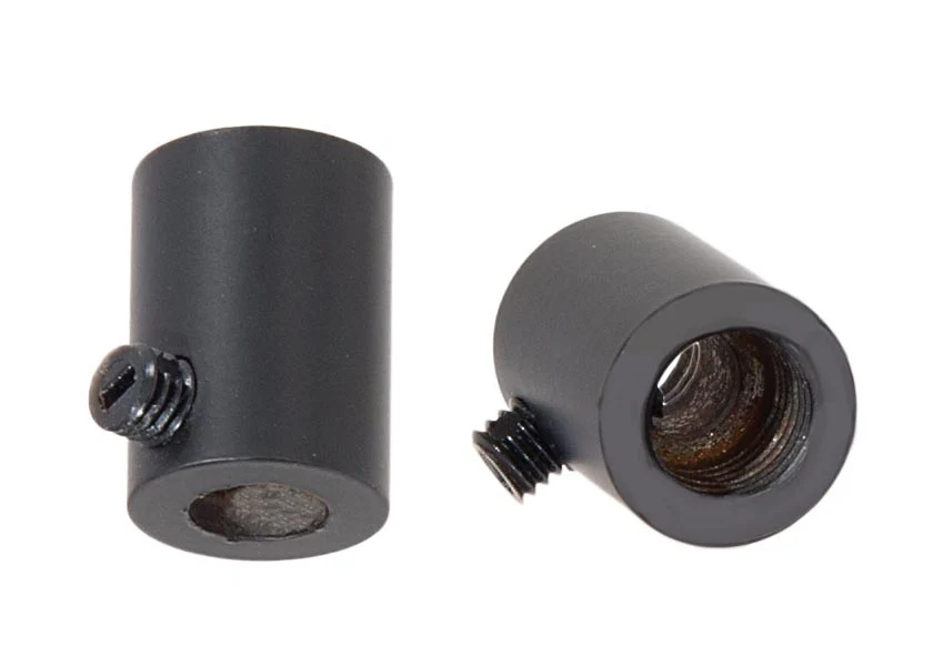 Steel Satin Black Finish Strain Relief Bushing with Nylon Set Screw, 1/8F Tap (26929BK) - Image 2