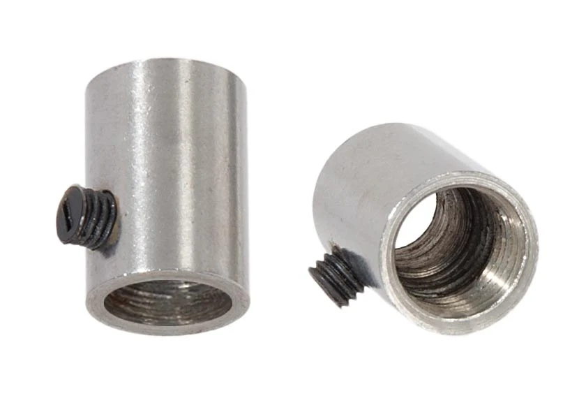 Steel Satin Nickel Finish Strain Relief Bushing with Nylon Set Screw, 1/4F Tap (26943SN) - Image 2