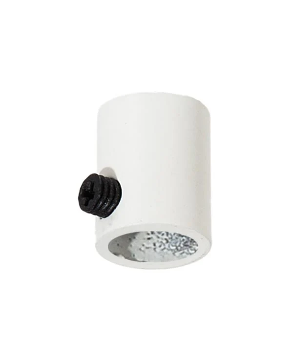 Steel White Finish Strain Relief Bushing with Nylon Set Screw, 1/4F Tap (26943W)