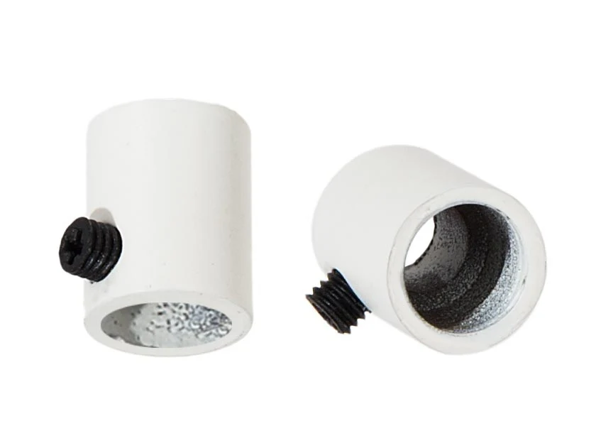 Steel White Finish Strain Relief Bushing with Nylon Set Screw, 1/4F Tap (26943W) - Image 2