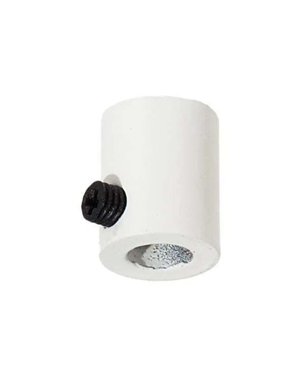 Steel White Finish Strain Relief Bushing with Nylon Set Screw, 1/8F Tap (26929W)
