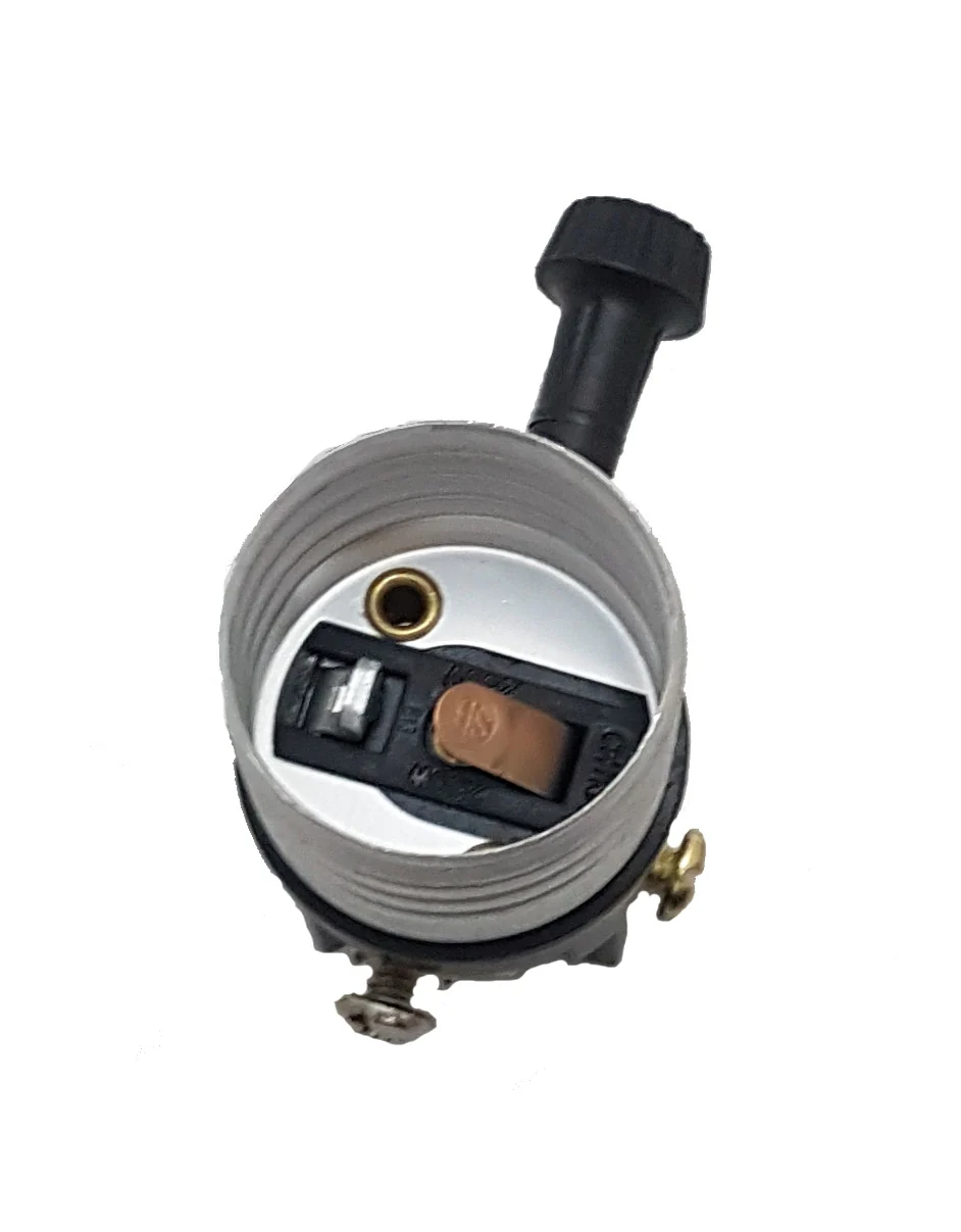 Table Lamp Wiring Kit with Turn Knob Socket, Adjustable Harp, and Brass Plated Finish (30551PA) - Image 2