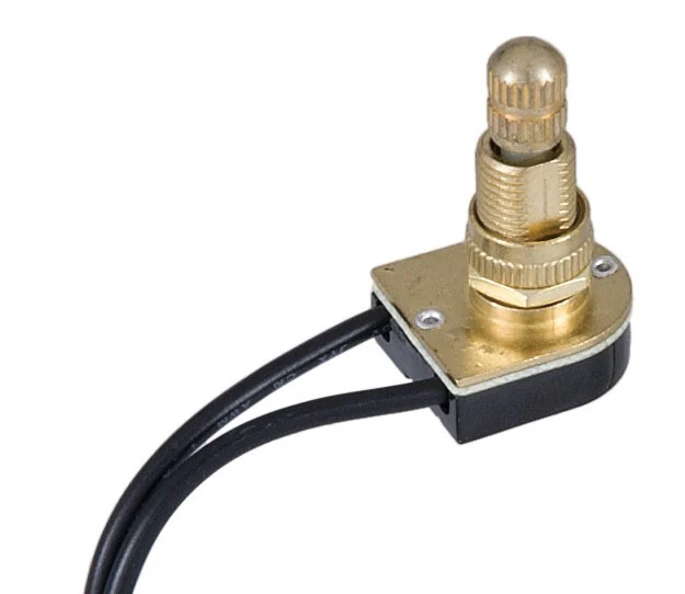 Tall Brass Rotary Canopy Switch (40406)