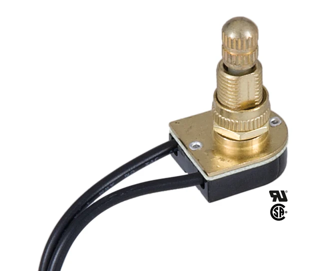 Tall Brass Rotary Canopy Switch (40406) - Image 2