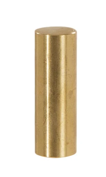 1-1/2" Tall x 1/2" Diam Tall Drum Style Brass Lamp Finial Unfinished Brass (11371U)