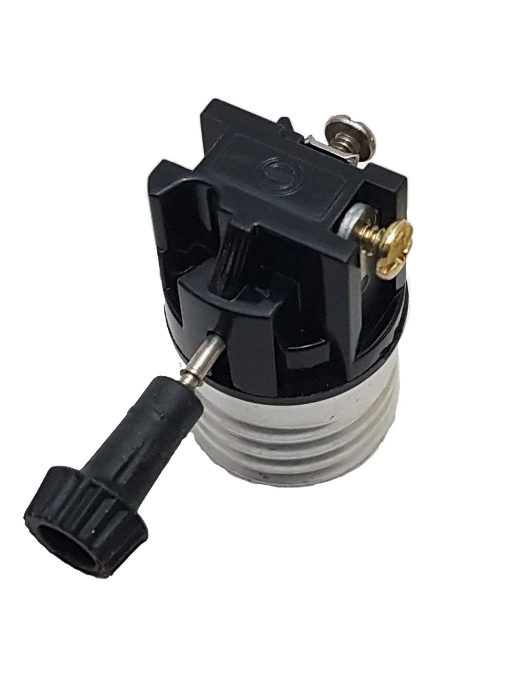 On-Off Turn-Knob Medium Base Lamp Socket With Nickel Finish (48345N) - Image 4