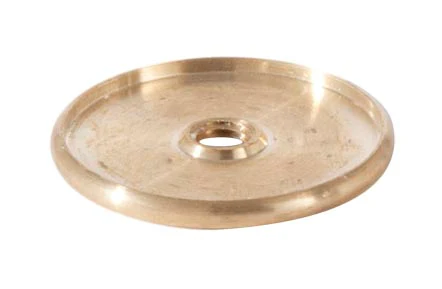 1-1/4" Turned Brass Seating or Check Ring with Rounded Edge, Tapped 1/4-27F(#22539U1427) - Image 2