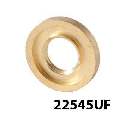 Turned Brass, 1/8F (3/8" dia. opening) Seating Rings or Check Plates with Straight Edge, 4 sizes available - Image 2