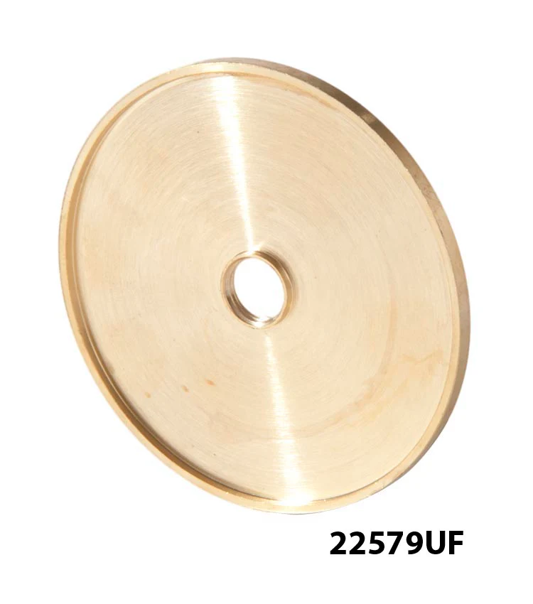 Turned Brass, 1/8F (3/8" dia. opening) Seating Rings or Check Plates with Straight Edge, 4 sizes available - Image 4