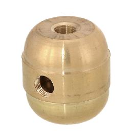 Turned Brass 2-P.C. Cluster Body, 3-Light, Unfinished (10451)